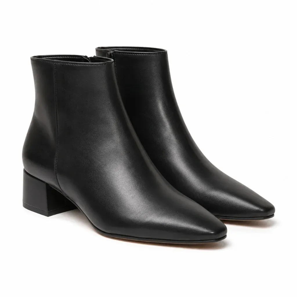 Black ankle boots