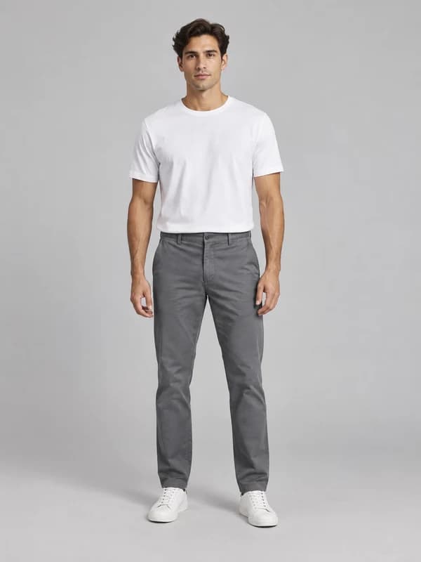 Menswear pose for outfit try-on