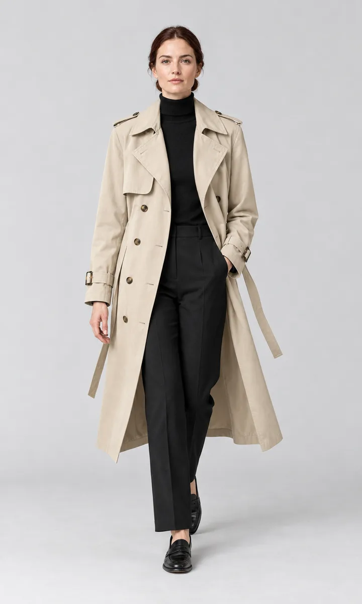 Trench coat — studio template