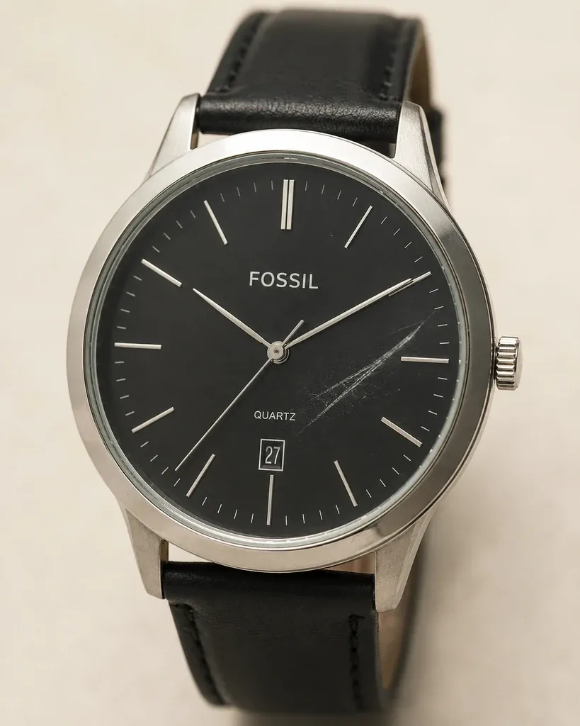 Scratch on a watch before