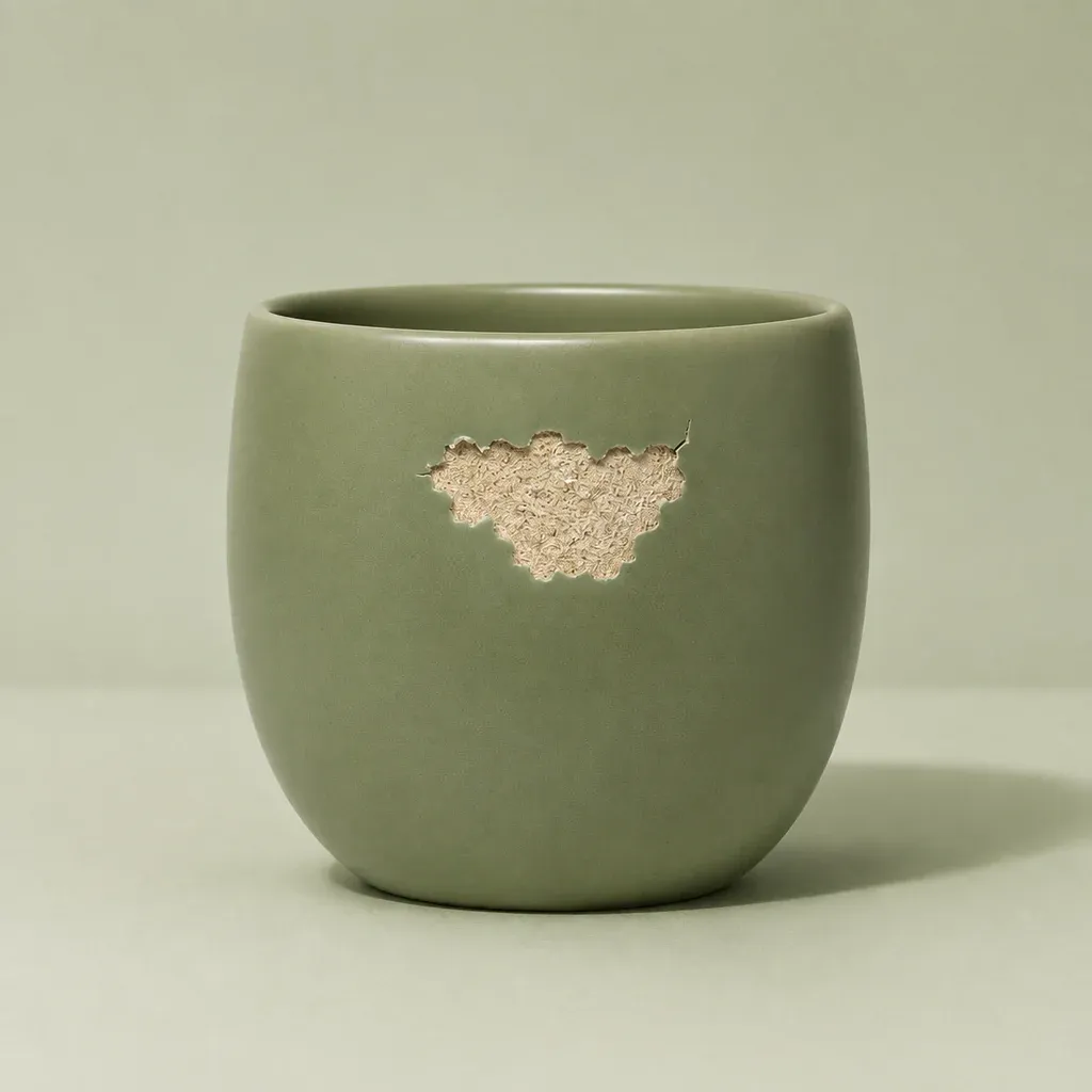 Chip in a glaze before