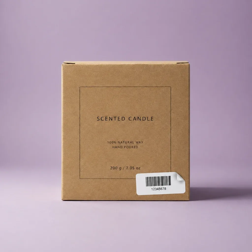 Label on a box before