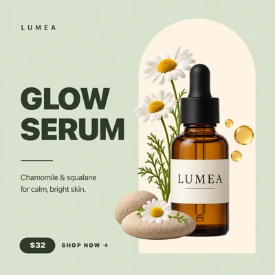 Glow serum — made with Picsmob